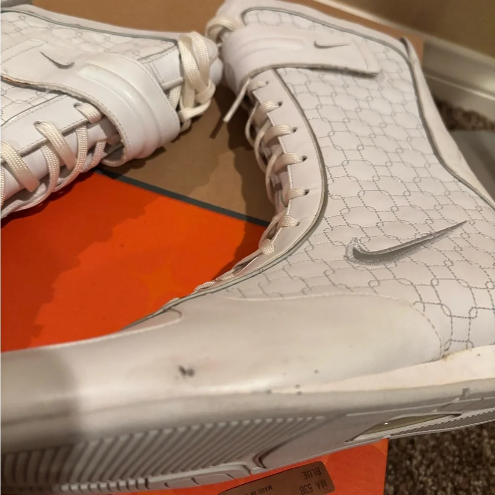 Nike Hypnotize White and Metallic Silver Sneakers - Picture 4 of 12